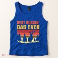Hunting Best Buckin Dad Ever Deer Fathers Day Meaningful Gift Tank Top thumb 2