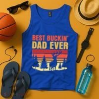 Hunting Best Buckin Dad Ever Deer Fathers Day Meaningful Gift Tank Top thumb 4