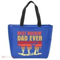 Hunting Best Buckin Dad Ever Deer Fathers Day Meaningful Gift Tote Bag thumb 0