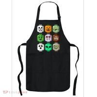 Halloween Building Brick Head Pumpkin Ghost Zombie Apron thumb 0