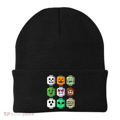Halloween Building Brick Head Pumpkin Ghost Zombie Beanie