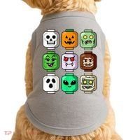 Halloween Building Brick Head Pumpkin Ghost Zombie Doggie Tank thumb 0