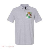 Halloween Building Brick Head Pumpkin Ghost Zombie Polo thumb 0
