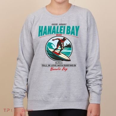 Hanalei Beach Bay Surfer Vintage Women's Sweatshirt