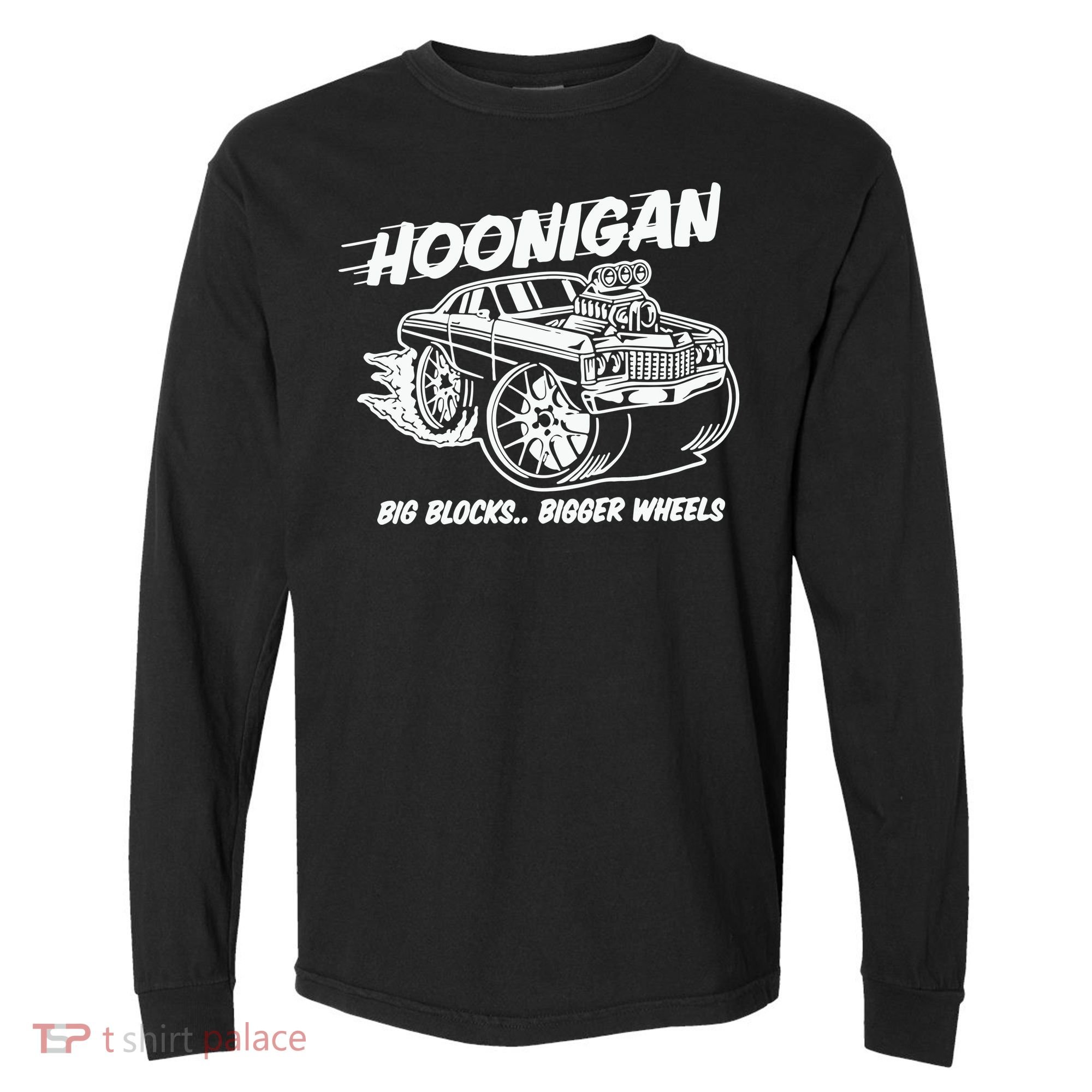 Hoonigan Big Blocks Bigger Wheels Comfort Colors Heavyweight Long Sleeve T-Shirt