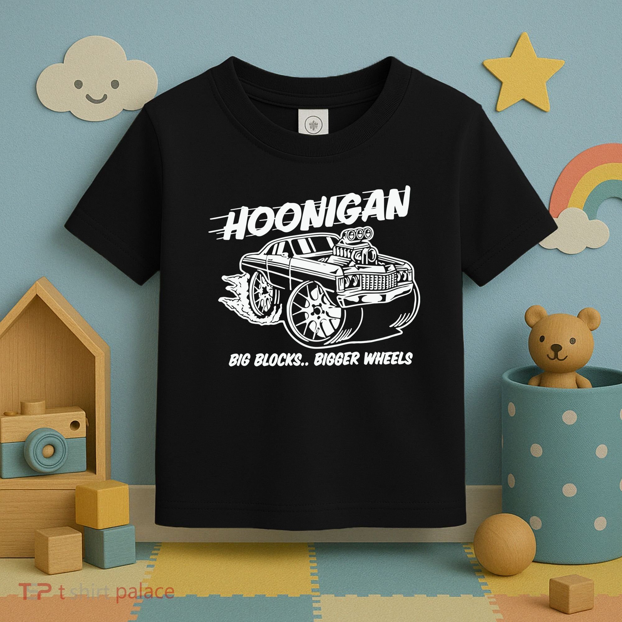 Hoonigan Big Blocks Bigger Wheels Toddler T-Shirt