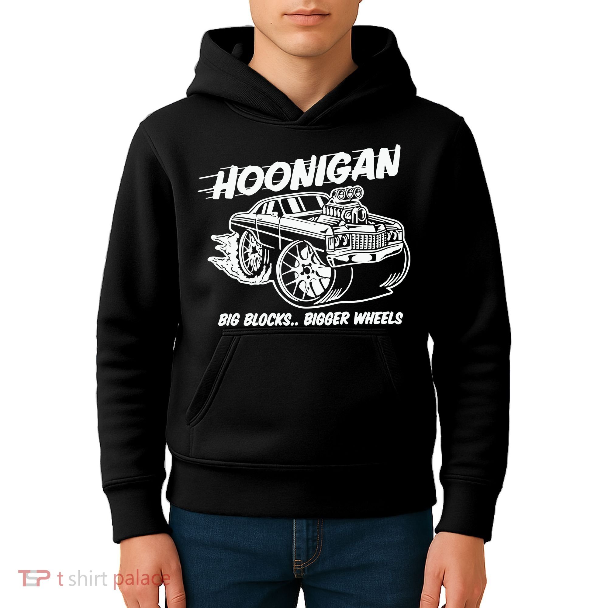 Hoonigan Big Blocks Bigger Wheels Kids Hoodie