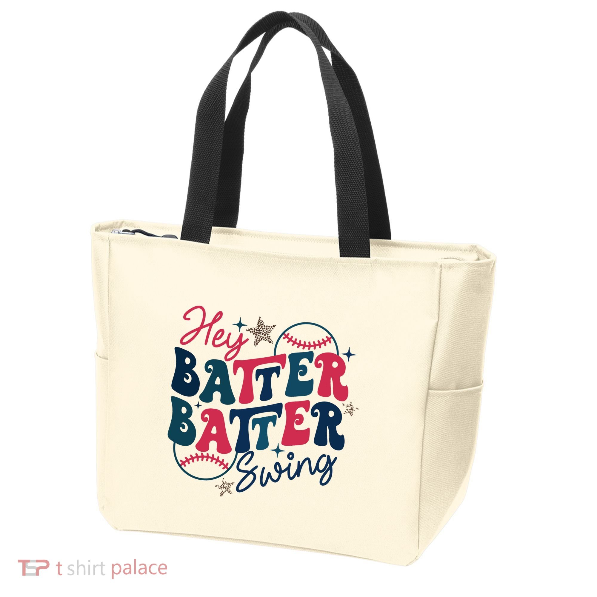 Hey Batter Batter Swing Tote Bag