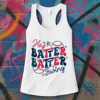 Hey Batter Batter Swing Women's Tank Top thumb 3