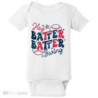 Hey Batter Batter Swing Baby Bodysuit thumb 0