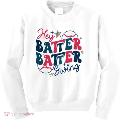 Hey Batter Batter Swing Kids Sweatshirt