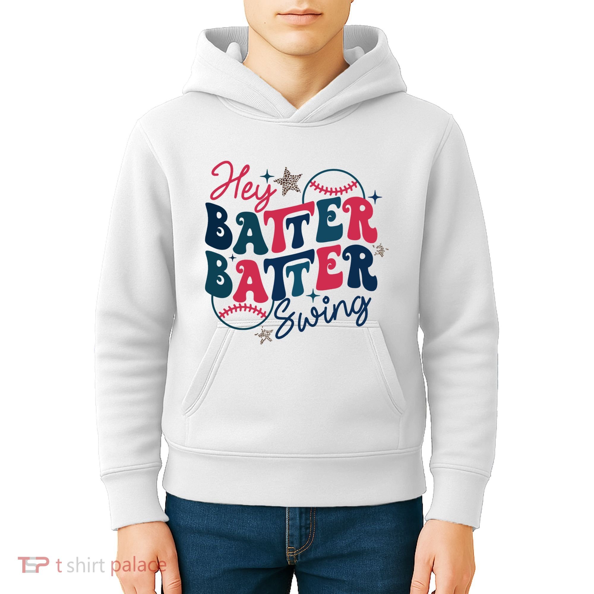 Hey Batter Batter Swing Kids Hoodie