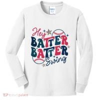 Hey Batter Batter Swing Kids Long Sleeve Shirt thumb 0