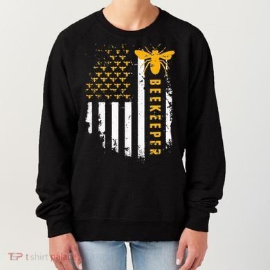 Honey Bee Beekeeping Flag US Beekeeper Women's Sweatshirt