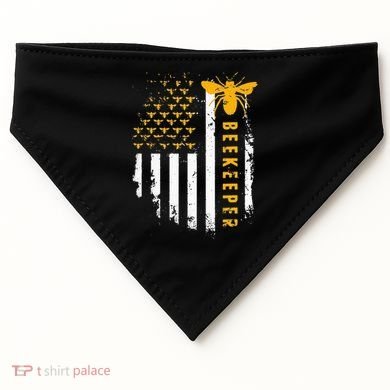 Honey Bee Beekeeping Flag US Beekeeper USA-Made Doggie Bandana