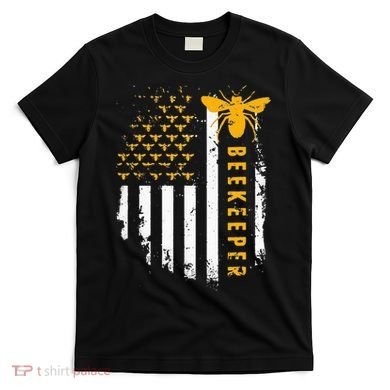 Honey Bee Beekeeping Flag US Beekeeper T-Shirt