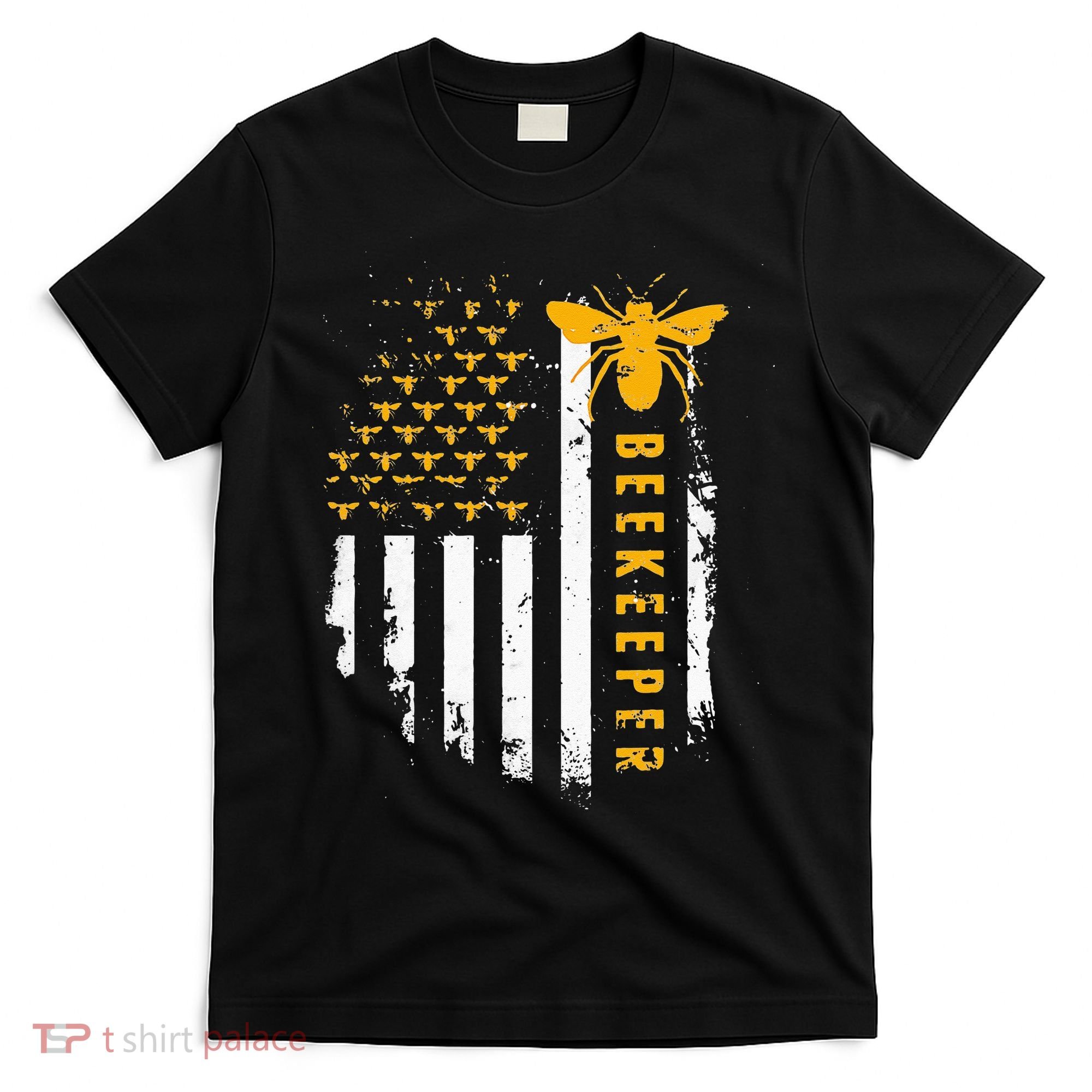 Honey Bee Beekeeping Flag US Beekeeper T-Shirt