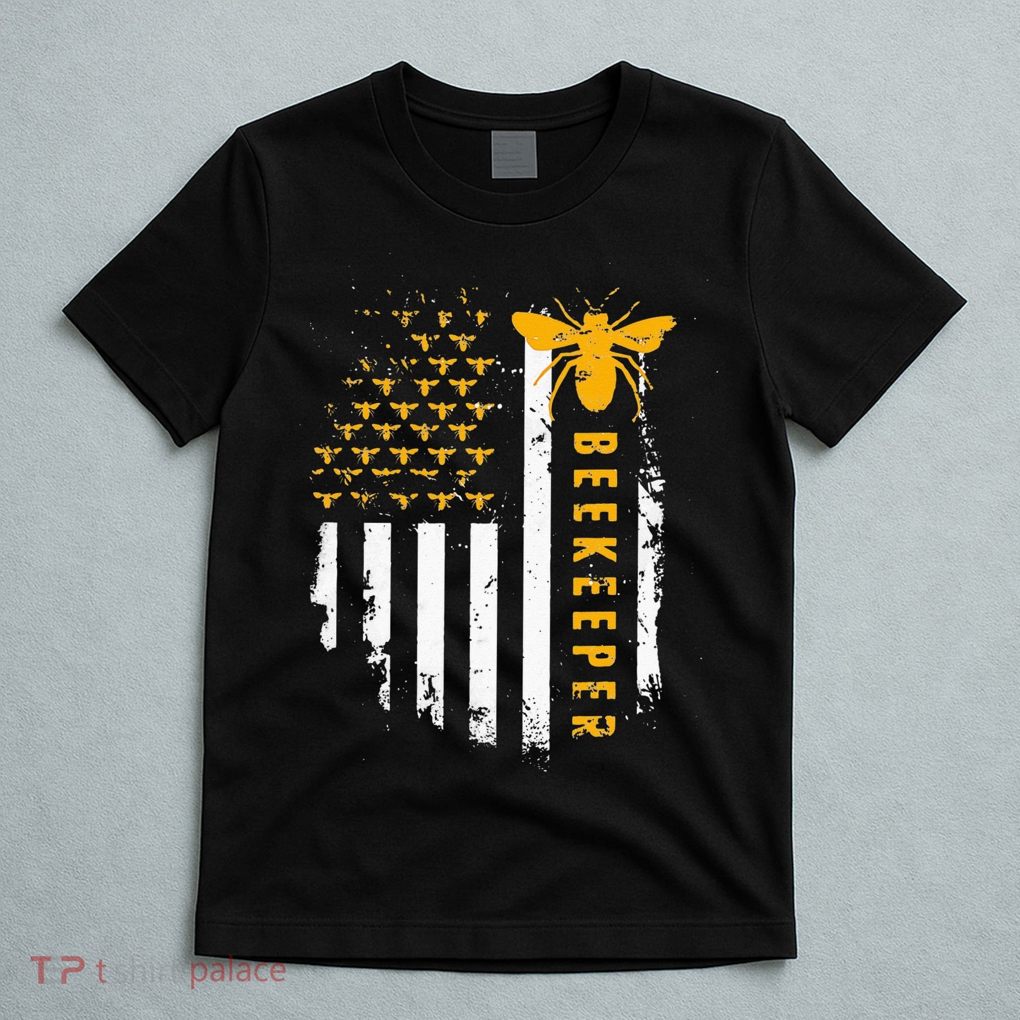 Honey Bee Beekeeping Flag US Beekeeper T-Shirt