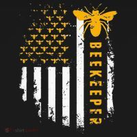 Honey Bee Beekeeping Flag US Beekeeper T-Shirt thumb 7
