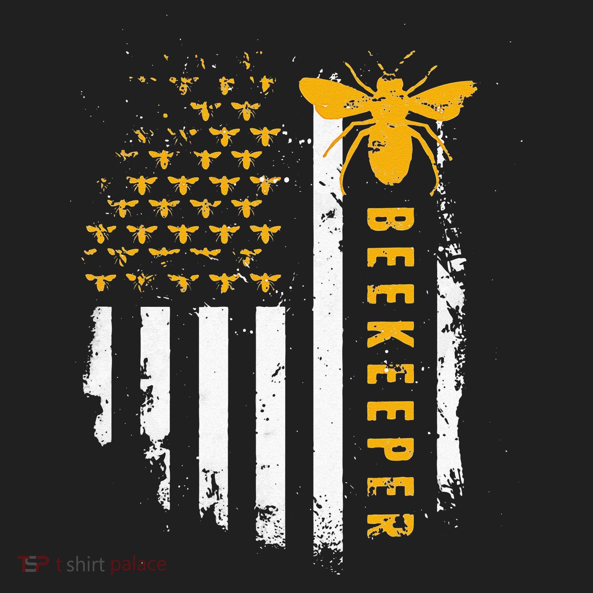 Honey Bee Beekeeping Flag US Beekeeper Beanie