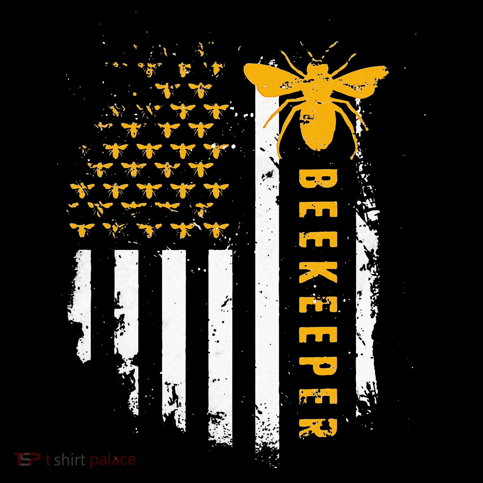 Honey Bee Beekeeping Flag US Beekeeper Coaster