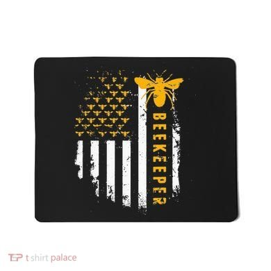 Honey Bee Beekeeping Flag US Beekeeper Mousepad