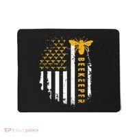 Honey Bee Beekeeping Flag US Beekeeper Mousepad thumb 0