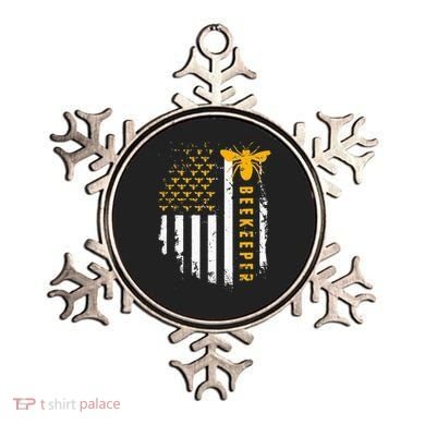 Honey Bee Beekeeping Flag US Beekeeper Ornament