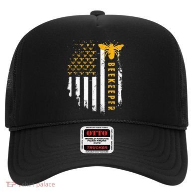 Honey Bee Beekeeping Flag US Beekeeper Hat