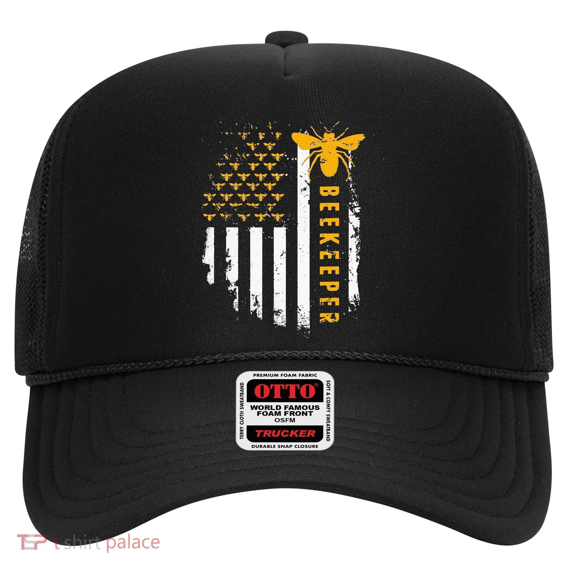 Honey Bee Beekeeping Flag US Beekeeper Hat