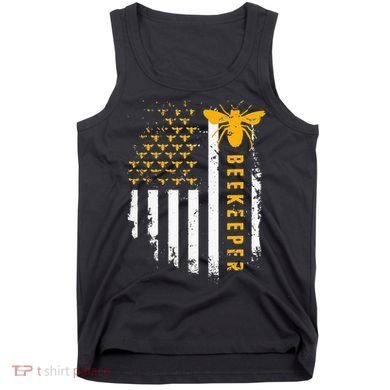 Honey Bee Beekeeping Flag US Beekeeper Tank Top