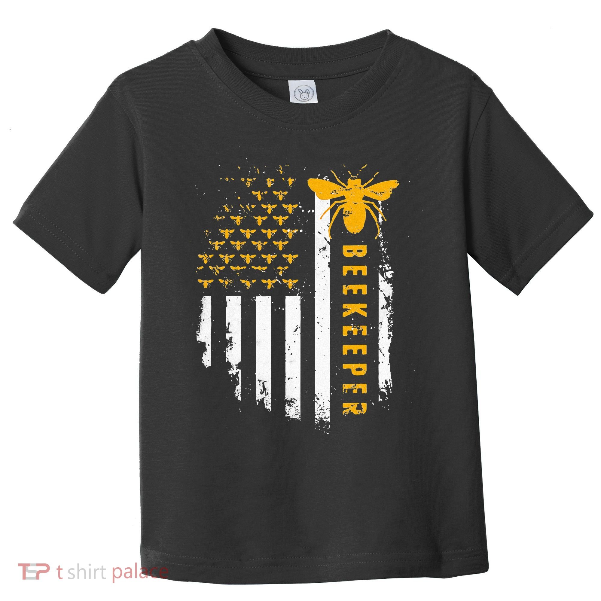 Honey Bee Beekeeping Flag US Beekeeper Toddler T-Shirt