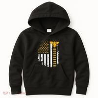 Honey Bee Beekeeping Flag US Beekeeper Kids Hoodie thumb 0