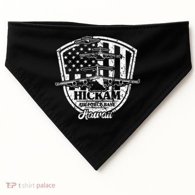 Hickam Base C17 Usaf Pearl Harbor Hawaii USA-Made Doggie Bandana