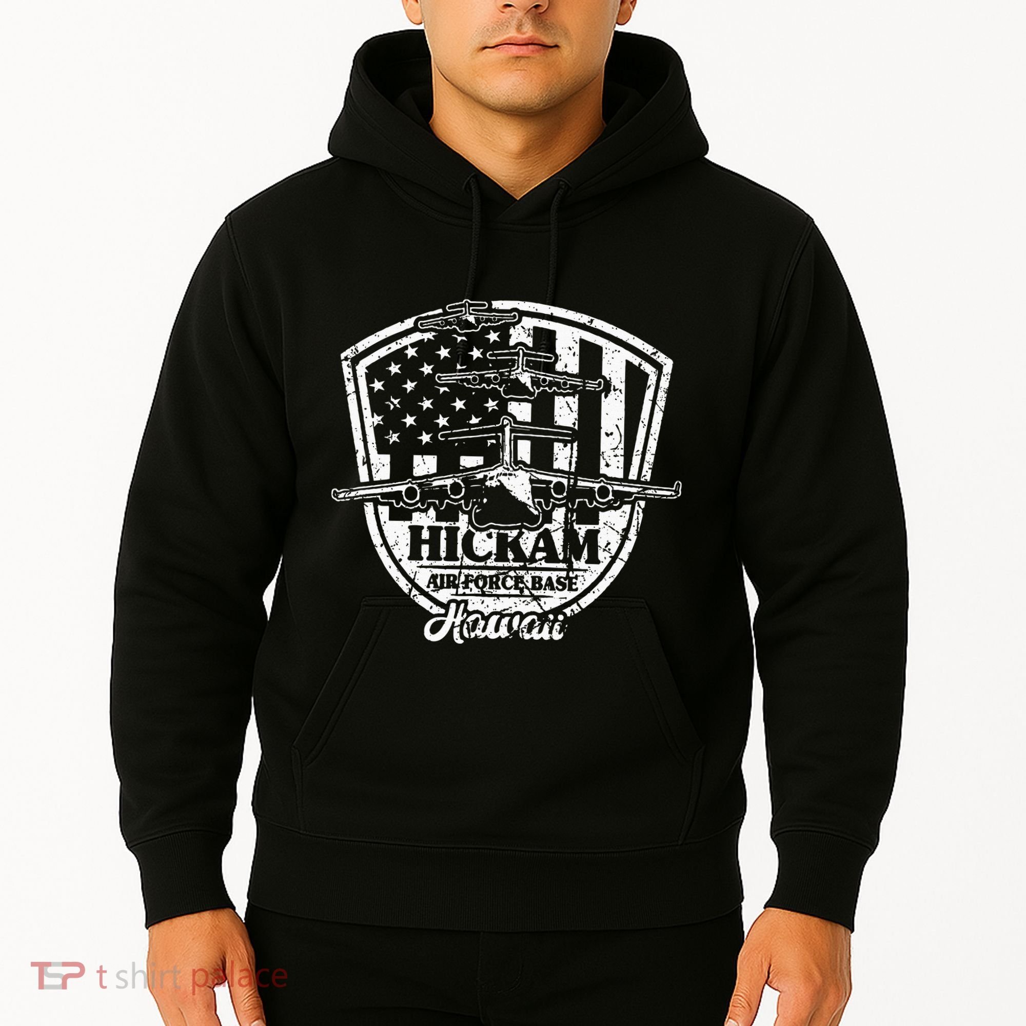 Hickam Base C17 Usaf Pearl Harbor Hawaii Hoodie