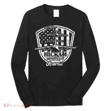 Hickam Base C17 Usaf Pearl Harbor Hawaii Long Sleeve Shirt
