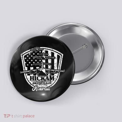 Hickam Base C17 Usaf Pearl Harbor Hawaii Button