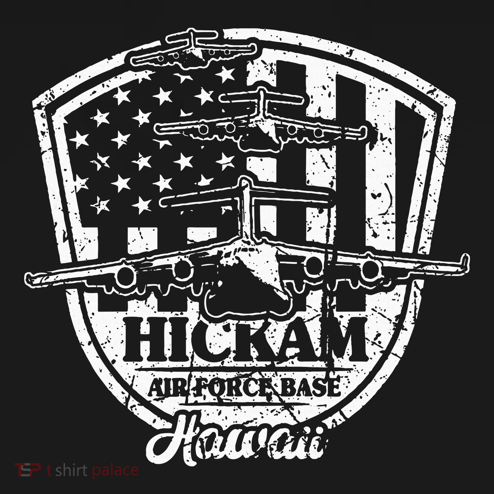 Hickam Base C17 Usaf Pearl Harbor Hawaii Pajama Set