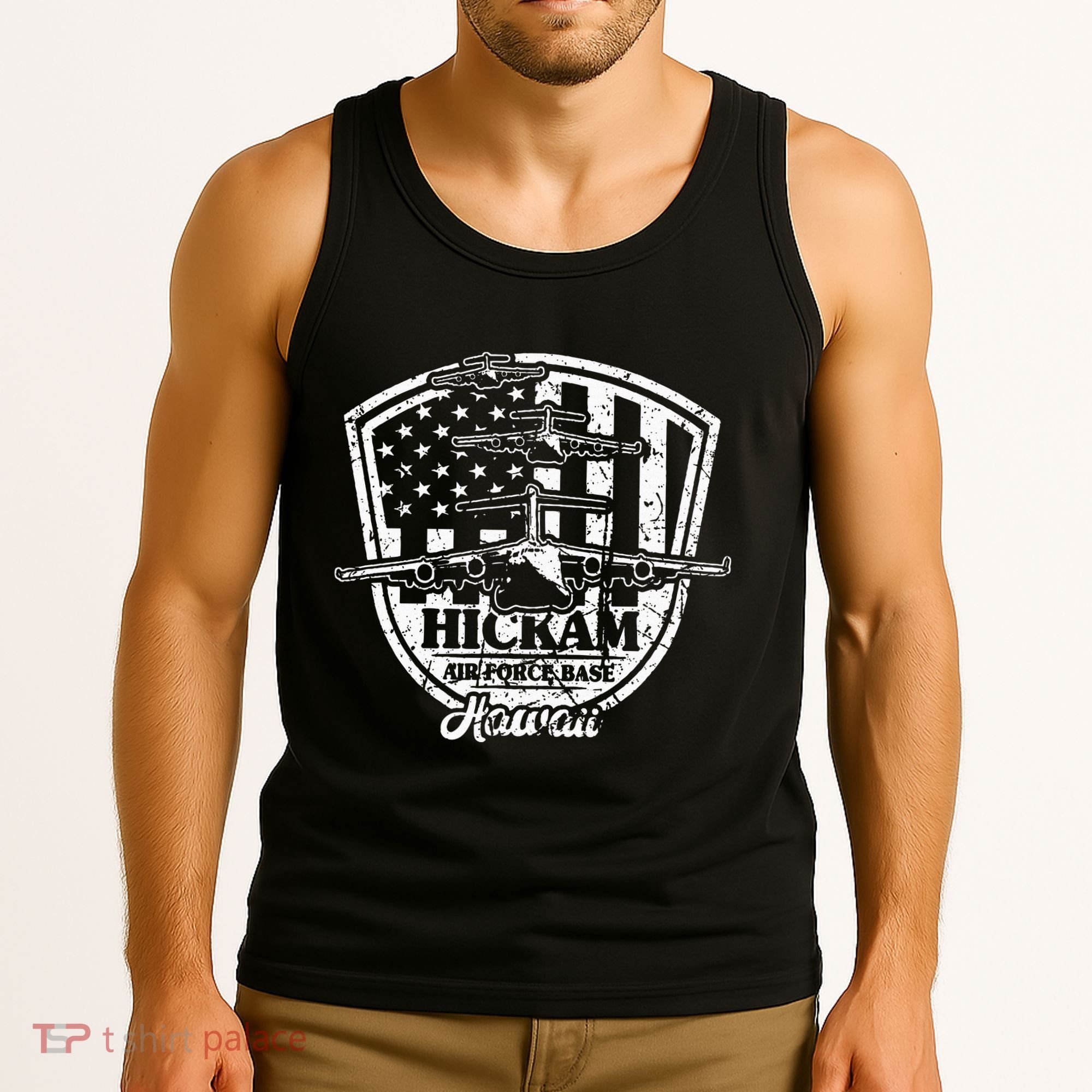 Hickam Base C17 Usaf Pearl Harbor Hawaii Tank Top