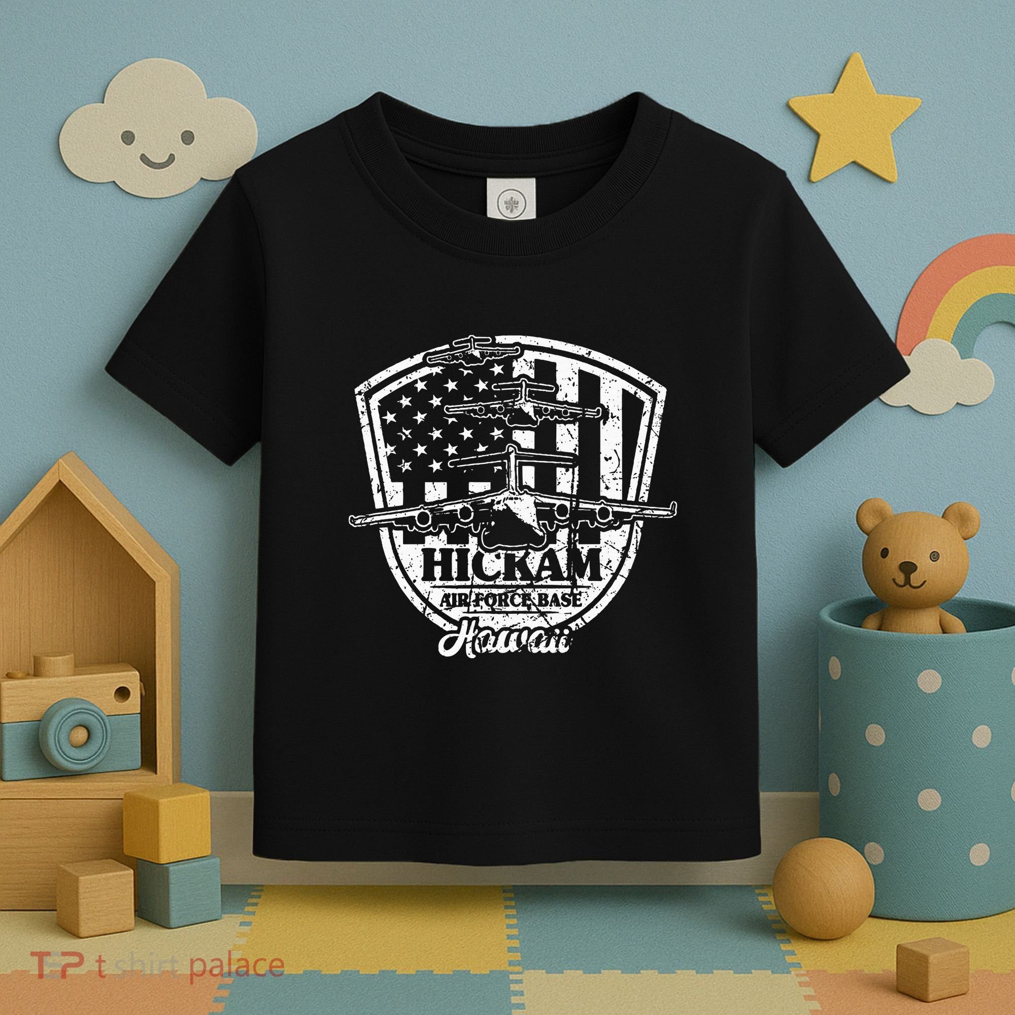 Hickam Base C17 Usaf Pearl Harbor Hawaii Toddler T-Shirt