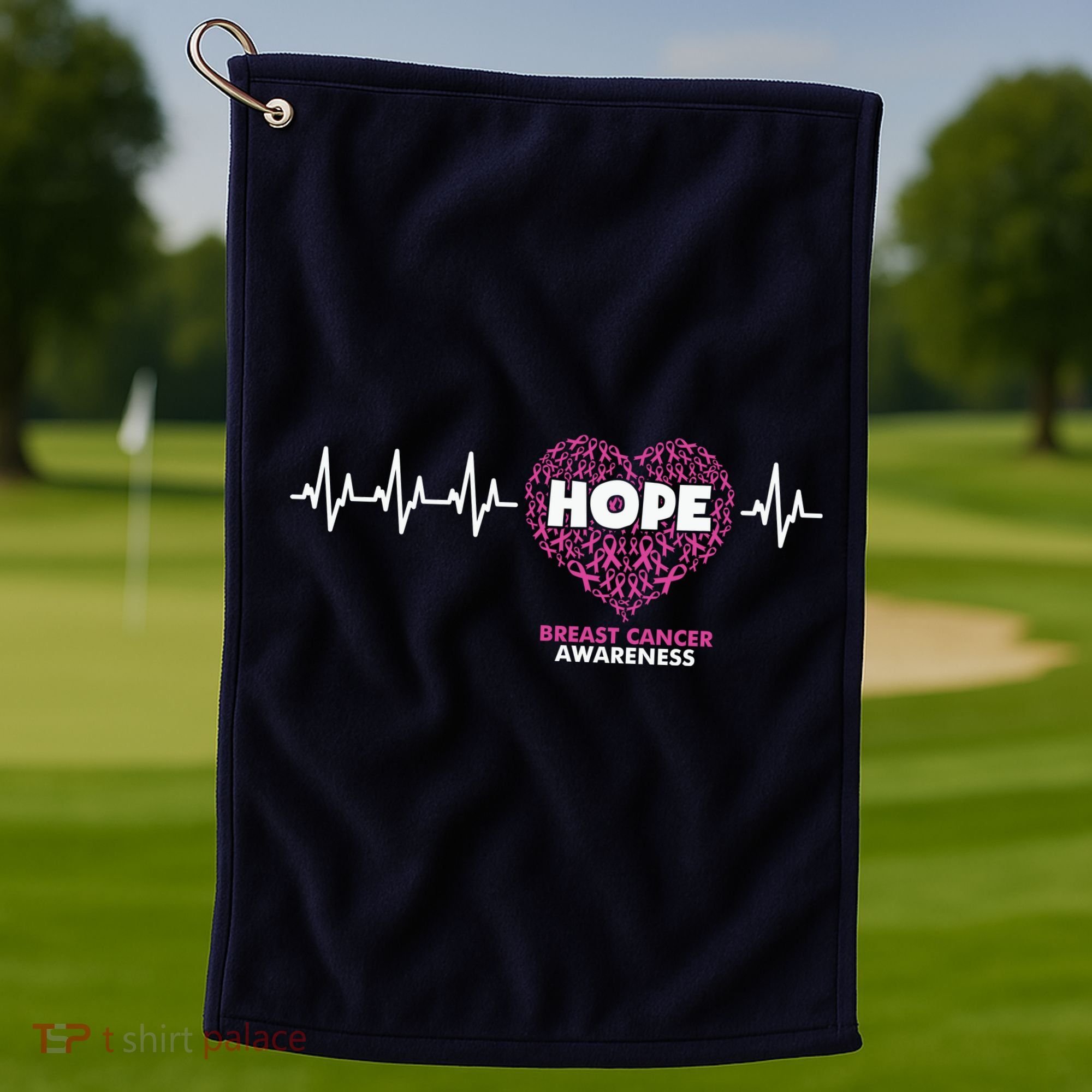Hope Breast Cancer Awareness Golf Towel