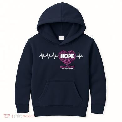 Hope Breast Cancer Awareness Kids Hoodie
