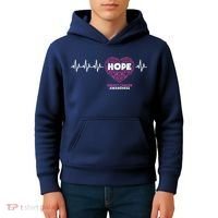 Hope Breast Cancer Awareness Kids Hoodie thumb 4