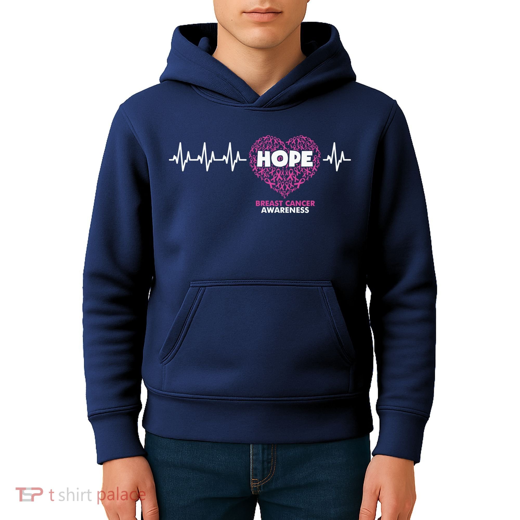 Hope Breast Cancer Awareness Kids Hoodie