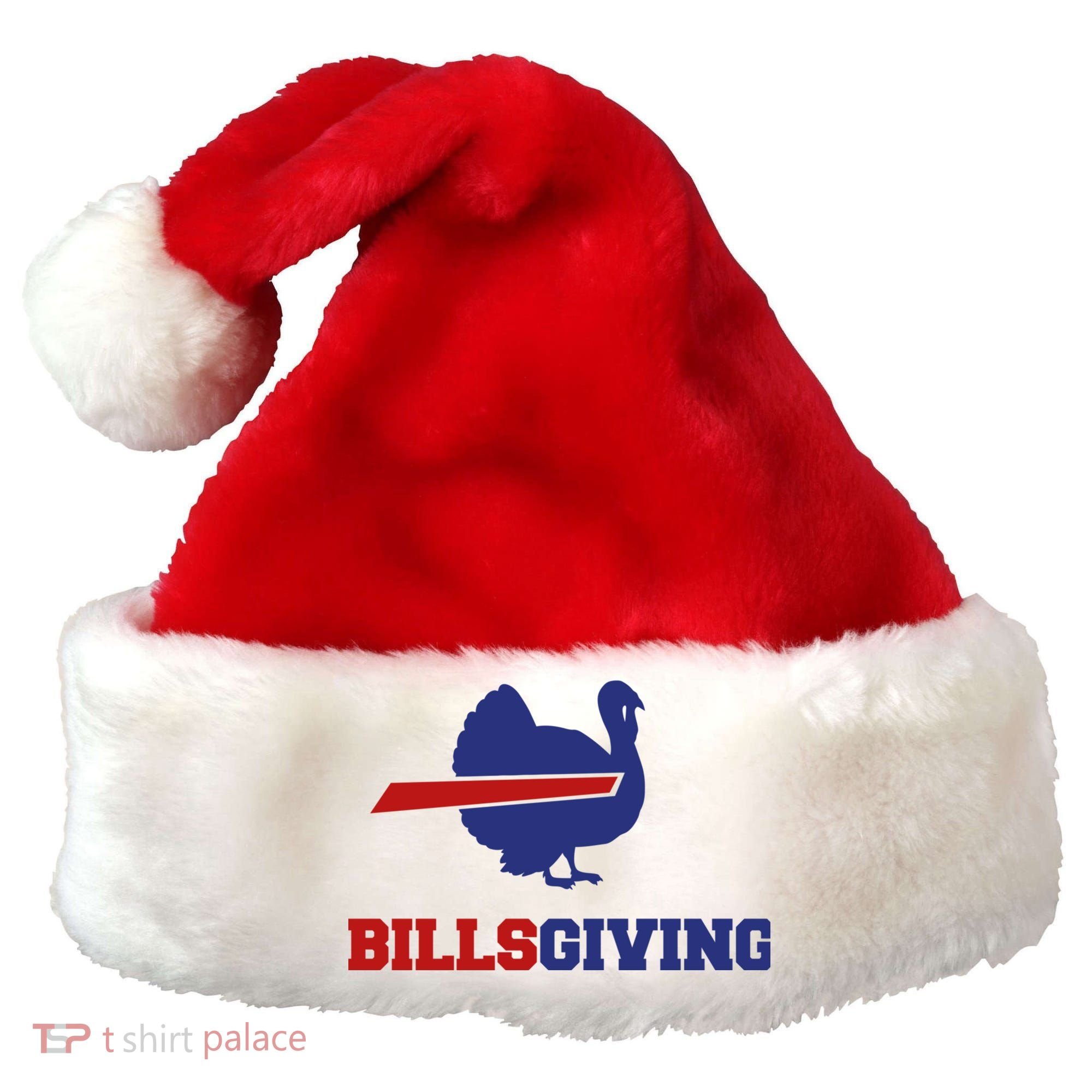 Happy Billsgiving Chicken Football Thanksgiving Santa Hat