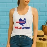 Happy Billsgiving Chicken Football Thanksgiving Women's Tank Top thumb 2