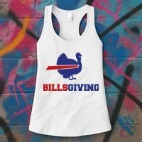 Happy Billsgiving Chicken Football Thanksgiving Women's Tank Top thumb 3