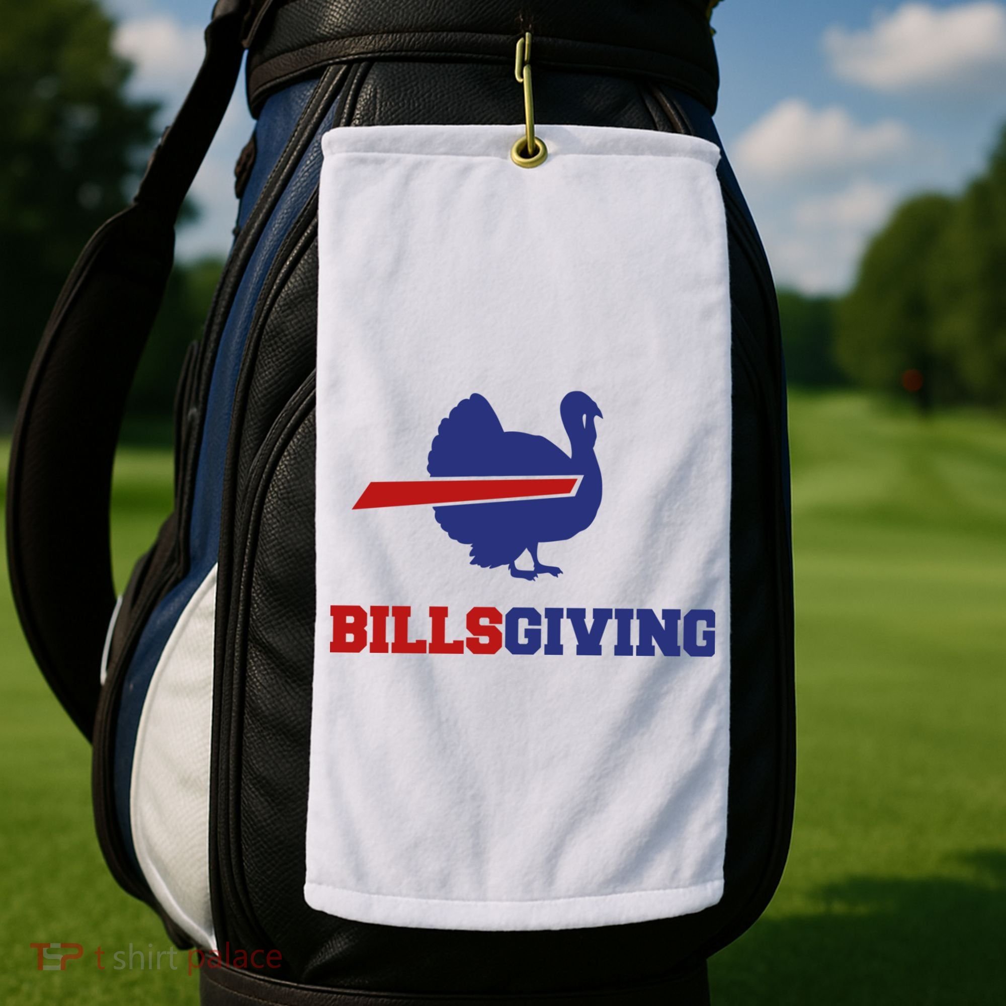 Happy Billsgiving Chicken Football Thanksgiving Golf Towel