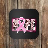 Hope Breast Cancer Awareness Ribbon Coaster thumb 0