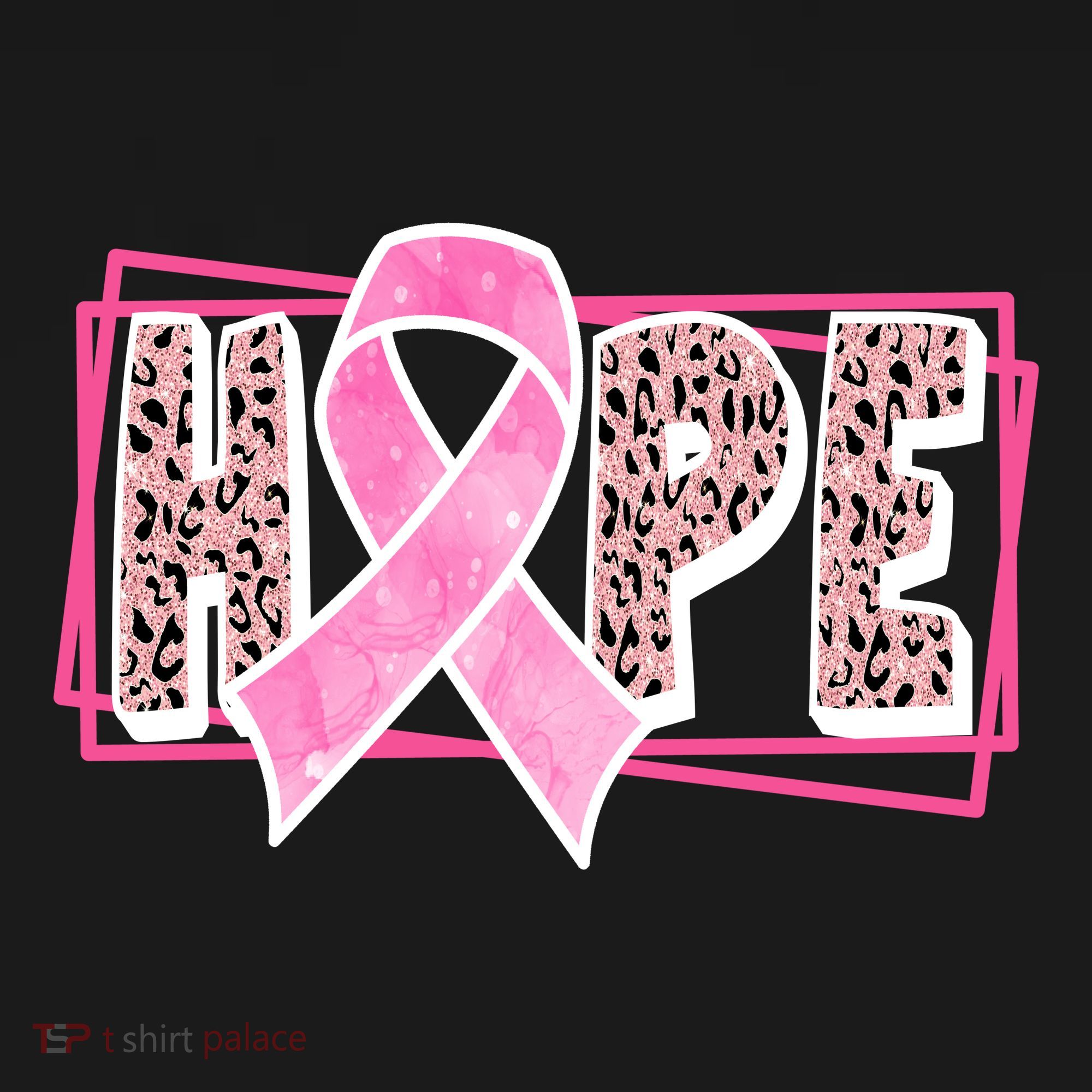 Hope Breast Cancer Awareness Ribbon Coaster